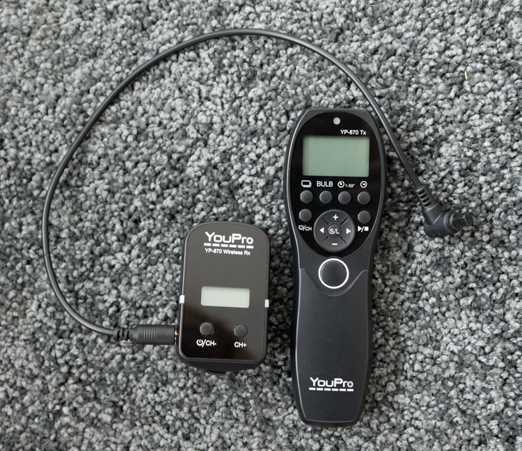 remote shutter release trigger and receiver